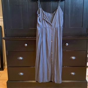 Gray soft maxi dress